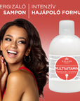 KJMN Multivitamin Shampoo with Ginseng Extract and Avocado Oil