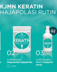 KJMN Keratin hair care routine – with a FREE heat protection spray